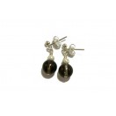 Brown Smoky Quartz Drop Earrings